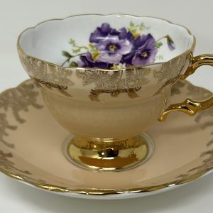 Rosina Cup & Saucer - Gorgeous Colour w. Gold